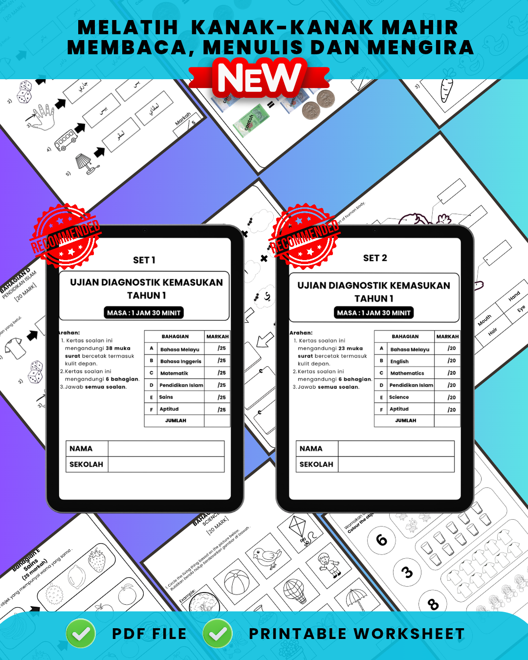 SET UJIAN DIAGNOSTIK KEMASUKAN TAHUN 1